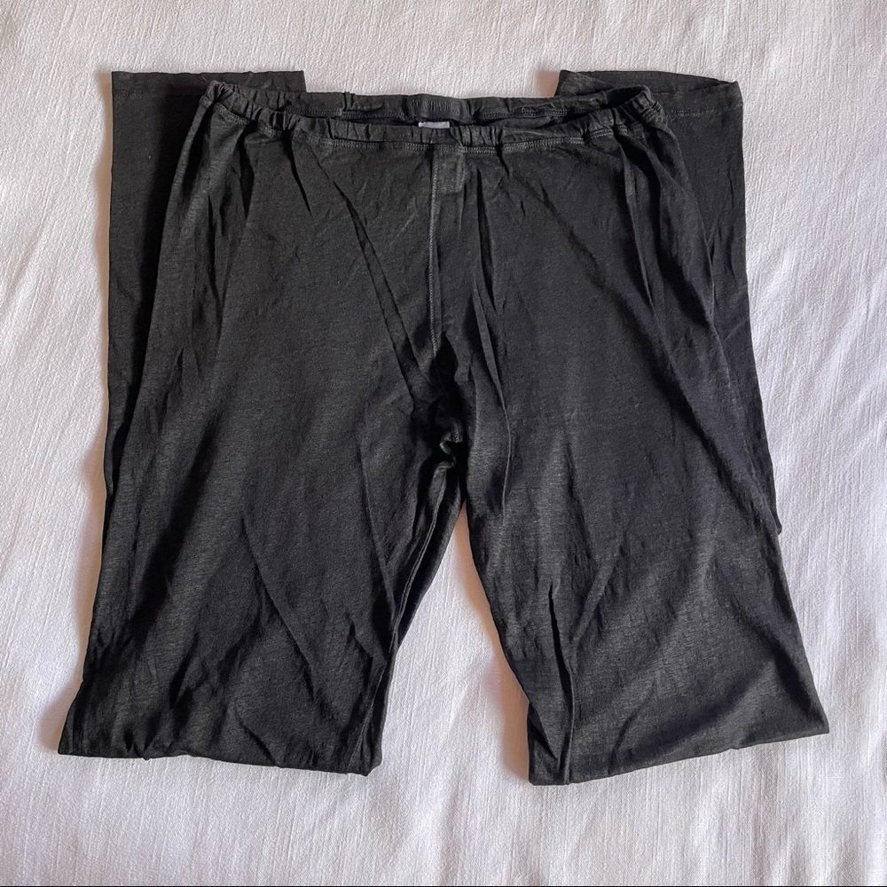 CP Shades Black Linen Pants, Pull-on, size L